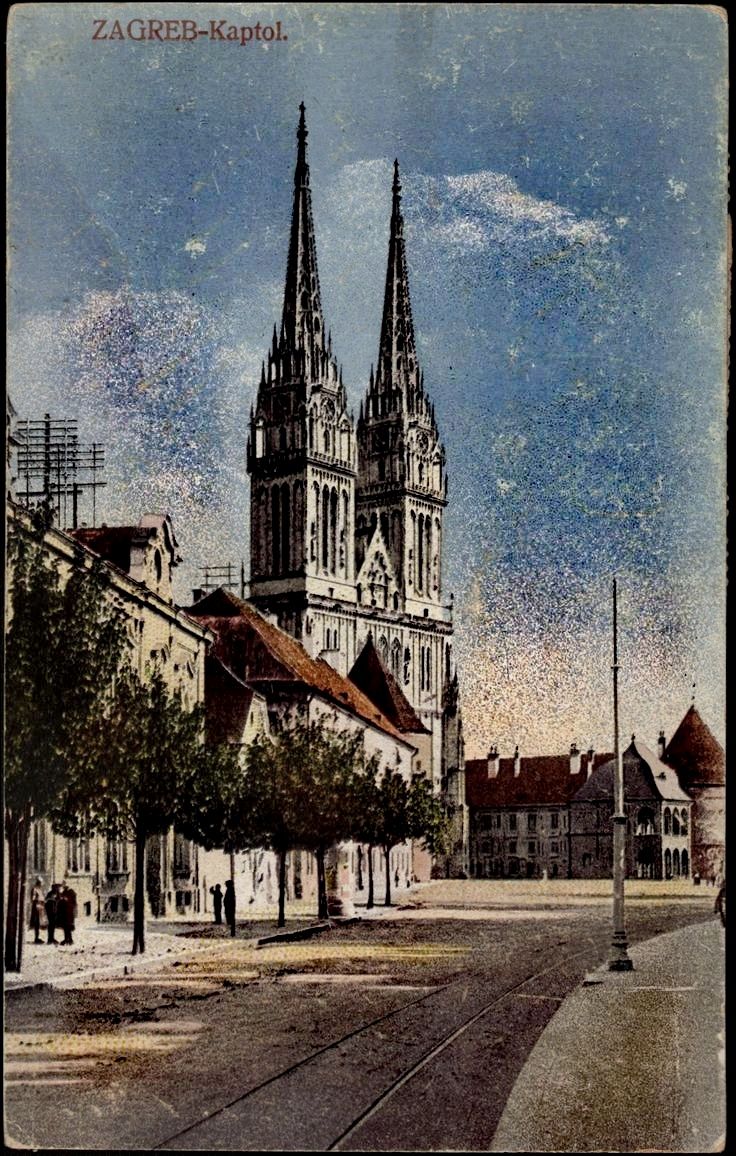 Kaptol 1921. godine, razglednica